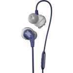 JBL Endurance Run Wired Sports In-Ear Headphones - Blue In-Line Microphone & 1 Button Remote - IPX5 Sweatproof - Fliphook 2-Way Design - Magnetic Buds - 3.5mm connection