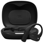 JBL SoundGear Sense Lite True Wireless Open-Ear Headphones - Black - JBL OpenSound with Adaptive Bass Boost - Secure & comfortable earhook design - IP54 sweat & water resistant - 4-mic clear calls - Up to 8hrs playtime/32hrs with charging c