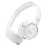 JBL Tune 680NC Wireless On-Ear Noise Cancelling Headphones - White Bluetooth 6.0 - Adaptive ANC - Multipoint - Fully Foldable Design - JBL Headphones App - 3.5mm to USB-C Cable Included - Up to 50hrs playtime (ANC On)