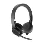 Logitech Zone Bluetooth On-Ear Active Noise Cancelling Headset - UC Certified 2-Mics Noise Cancellation / ANC / Up to 30m Distance / Up to 15-Hour Talk-Time