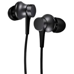 Xiaomi Mi Wired In-Ear Headphones Basic - Matte Black Microphone - Aluminium Chamber - Tangle-Free Cable with 3.5mm jack - Aerospace-Grade Metal Diaphragm - Pause Play Answer / End Call Button - Compatible with Android and iOS Devices
