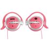 Moki Wired Clip-on Headphones - Pink Ear Hook Design