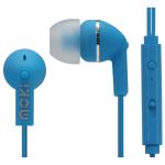 Moki Mic & Control ACC-HCBM Wired In-Ear Headphones - Blue Noise Isolation - 3.5mm Jack