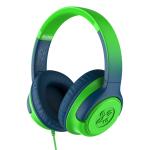 Moki Mixi Type-C Connect Wired Volume Limited Headphones - Green/Blue