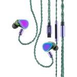 MOONDROP RAYS Hybrid Wired USB-C Pro Gaming In-Ear Monitor Headphones with Mic 0.78 2pin Detachable Braided USB-C Cable + USB-A Extension - Dynamic + Planar Magnetic Drivers - One-click EQ - 7Hz-39kHz - 30ohms - Storage bag included