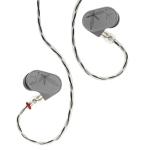 MOONDROP LAN II Reference Dynamic Wired In-Ear Monitor Headphones - Silver 0.78 2pin Detachable 3.5mm/4.4mm Balanced Cable - New Generation Glass Dome Dynamic Drivers - Stainless Steel Shell - 12Hz-60kHz - 32ohms - Storage bag included