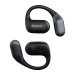 Panasonic RB-F10 Open-Ear True Wireless Earbuds - Black Comfortable for all-day use - 2-mic clear voice calling - Multipoint - IPX4 sweat & water resistant - Up to 7hrs battery life / 25hrs with charging case