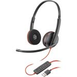 Poly 209745-101 Blackwire C3220 stereo UC USB-A headset --by Plantronics