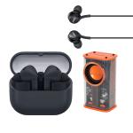 Samsung Galaxy Buds3 FE True Wireless Noise Cancelling In-Ear Headphones - Black - Launch Bundle - Bonus Samsung x AKG EO-IC100 USB-C Headset + Valore 5W Pocket Bluetooth Speaker worth $93