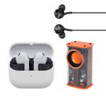 Samsung Galaxy Buds3 FE True Wireless Noise Cancelling In-Ear Headphones - Grey - Launch Bundle - Bonus Samsung x AKG EO-IC100 USB-C Headset + Valore 5W Pocket Bluetooth Speaker worth $93