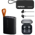 Samsung Galaxy Buds4 Pro True Wireless Noise Cancelling In-Ear Headphones - Black - Pre-order Bundle worth $142 - Bonus Samsung AKG USB-C Headset + Momax PB Edition 5,000mAh Power Bank + Xiaomi Pocket Bluetooth Speaker