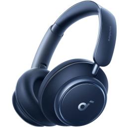 Soundcore by Anker Space Q45 Wireless Over-Ear Noise Cancelling Headphones - Blue Adaptive ANC - LDAC - Bluetooth 5.3 - Up to 50 Hours Battery Life - Travel Case Included