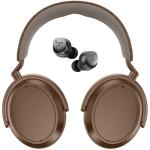 Sennheiser MOMENTUM 4 Wireless Premium Over-Ear Noise Cancelling Headphones - Brown - Bundled with Sennheiser MOMENTUM True Wireless 3 Noise Cancelling Earbuds - Graphite
