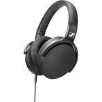 Sennheiser HD 400S Wired Over-Ear Headphones - Black with Microphone - Foldable / Comfortable / Durable - Angled 3.5mm Jack - Removable Cable