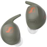 Sennheiser MOMENTUM Sport True Wireless Premium Noise Cancelling In-Ear Headphones - Olive Adaptive ANC - Heart Rate Monitor & Body Temperature - Secure Workout Fit + IP55 - Works with Polar / Apple Health / Strava & More