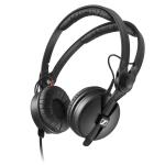 Sennheiser Pro HD 25 Wired On-Ear Professional DJ & Studio Monitoring Headphones - Black Rugged & Durable - Single-ear listening option - 16Hz-22kHz - 70ohms - Detachable 1.5m Cable - 3.5mm jack + 6.3mm adapter - 2 Year Warranty