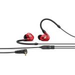 Sennheiser Pro IE 100 PRO In-Ear Monitoring Headphones for Musicians & More - Red 10mm Dynamic Transducers - Detachable 1.3m Cable - 3.5mm Jack - S/M/L Silicone Eartips + M Foam Eartips + Carry Pouch + 6.3mm Adapter Included - 2 Year Warran