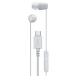 Sony IER-EX15C USB-C Wired In-Ear Headphones - White - In-line Microphone & 3-button remote - High-quality sound - 3x eartip sizes - Compatrible with USB-C iPhone, Android, Windows, Mac & more