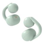 Sony LinkBuds Clip WF-LC900 Open-Ear Clip-On True Wireless Earbuds - Green All-Day Comfort - 10-Band EQ - IPX4 - Clear Calls with AI Noise Reduction - Multipoint - Up to 9hrs playtime/37hrs with charging case