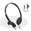 Sansai PR48V Lightweight design- Basic stereo headphones w/In-line volume control 3.5mm miniature jack 1.5mCable length