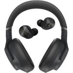 Technics A800 Wireless Over-Ear Noise Cancelling Headphones - Black Bundled with Technics AZ80 Noise Cancelling True Wireless Earbuds - Black
