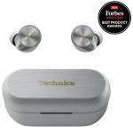 Technics AZ80 Premium Noise-Cancelling True Wireless Headphones - Silver Exceptional Sound- 3-way Multipoint - Hi-Res Audio with LDAC - Qi Wireless Charging - 7x Eartip Sizes Included for Ultimate Comfort Fit
