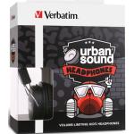 Verbatim 65530 Urban Sound Wired Headphones for Kids - Black Volume Limited