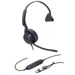 Yealink UH42 Mono USB-C/A Wired On-Ear Headset - Teams Certified 1-Mic Noise Cancellation / In-Line Controls