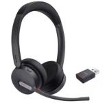Yealink WH64 Hybrid DECT & Bluetooth Wireless Headset - Teams Certified 3-Mics Noise Cancellation - Busy Light - Up to 150m Distance - Up to 16-Hour Talk-time