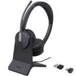 Yealink BH70 Bluetooth On-Ear Headset with Charging Stand - Teams Certified USB-C/A / 3-Mics Noise Cancellation / 35mm Speaker / 6-Audio Equalizers / Up to 35-Hour Talk-time
