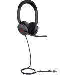 Yealink UH48 USB-C/A Wired On-Ear Hybrid ANC Headset - Teams Certified 4-Mics Noise Cancellation / Busy Light / Bluetooth Mode / In-Line Controls