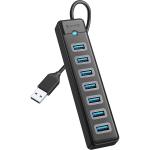 Orico USB- A to 7 Port High Speed USB 3.0 Hub - Black