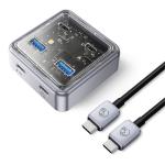 Orico XHJ2U2C-G2-10-GY-BP USB-C 10Gbps Transparent HUB