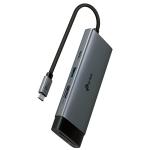 TP-Link UH7021C USB-C 7-in-1 Multi-Port Hub 4K/60Hz HDMI - PD 100W - SD / microSD Card Reader - USB-A 3.0 x3