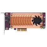 QNAP QM2-2P-244A Expansion Card, Dual M.2 22110/2280 NVMe PCIe SSD slot, for use with QNAP NAS only