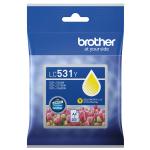Brother LC531Y Ink Cartridge - Yellow Yield - up to 200 Pages - for Brother DCP-J1260W,DCP-J1310DW Printer