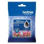 Brother LC531XLBK Ink Cartridge - Black High Yield -500 Pages - for Brother DCP-J1260W,DCP-J1310DW Printer