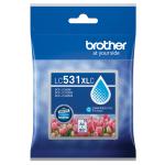 Brother LC531XLC Ink Cartridge - Cyan High Yield -500 Pages - for Brother DCP-J1260W,DCP-J1310DW Printer