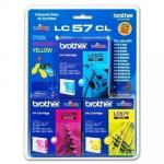 Brother LC57CL3PK Ink Cartridge - Cyan / Magenta / Yellow - 3 Pack