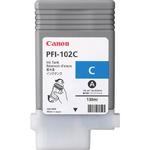 Canon PFI-102C 130ml Ink Tank - Cyan for IPF510 / IPF500 / IPF510 / IPF600 / IPF610 / IPF650 / IPF655 / IPF700 / IPF710 / IPF750 / IPF755 Large Format Printer