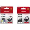 Canon PG645XLOCN + CL646XLOCN Black+ Tri-Colours Ink Cartridge Value Pack for Canon PIXMA MG2460 / MG2560 / MG496 / MG2960 / MG2965 / MG3060 / TS3160 / TS3165 / TS4560 / TS3460 Canon PG645XLOCN + CL646XLOCN Black+ Tri-Colours Ink Cartridge Value Pack for Canon PIXMA MG2460 / MG2560 / MG496 / MG2960 / MG2965 / MG3060 / TS3160 / TS3165 / TS4560 / TS3460