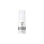 Canon GI63BK 70ml Ink Bottle - Black 3800 Pages - for Canon Megatank G660 Printer