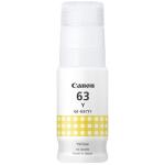 Canon GI63Y 70ml Ink Bottle - Yellow 3800 Pages - for Canon Megatank G660 Printer