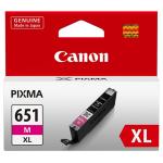 Canon CLI651XLM Ink Cartridge - Magenta High Yield - 750 Pages - for Canon PIXMA MG6360 / MG5460 / iP7260 / MX726 / MG5560 / iP8760 / iX6860 / MG6460 / MG7160 / MX926 / MG5660 / MG6660 / MG7560 Printer