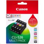 Canon CLI526MULTIPK Ink Cartridge - Black / Yellow / Cyan / Magenta - 4 Pack