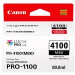 Canon Lucia Pro PFI-4100MBK PFI-4100 80ml Ink - Matte Black for Canon imagePROGRAF PRO1100
