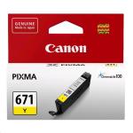 Canon CLI671Y Ink Cartridge - Yellow 347 Pages - for Canon PIXMA MG5760 / MG5765 / MG6865 / MG7760 / MG7765 / MG7766 / TS5060 / TS6060 / TS8060 / TS9060 Printer