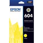 Epson 604 Ink Cartridge - Yellow for Epson WorkForce WF-2950 / WF-2930 / WF-2910 & Expression Home XP-4200 / XP-3200 / XP-2200 Printer