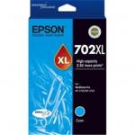 Epson Durabrite Ultra 702XL Original Ink Cartridge - Cyan - 1 Pack Inkjet - High Yield