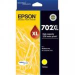 Epson Durabrite Ultra 702XL Original Ink Cartridge - Yellow Inkjet - High Yield - 950 Pages - 1 Pack